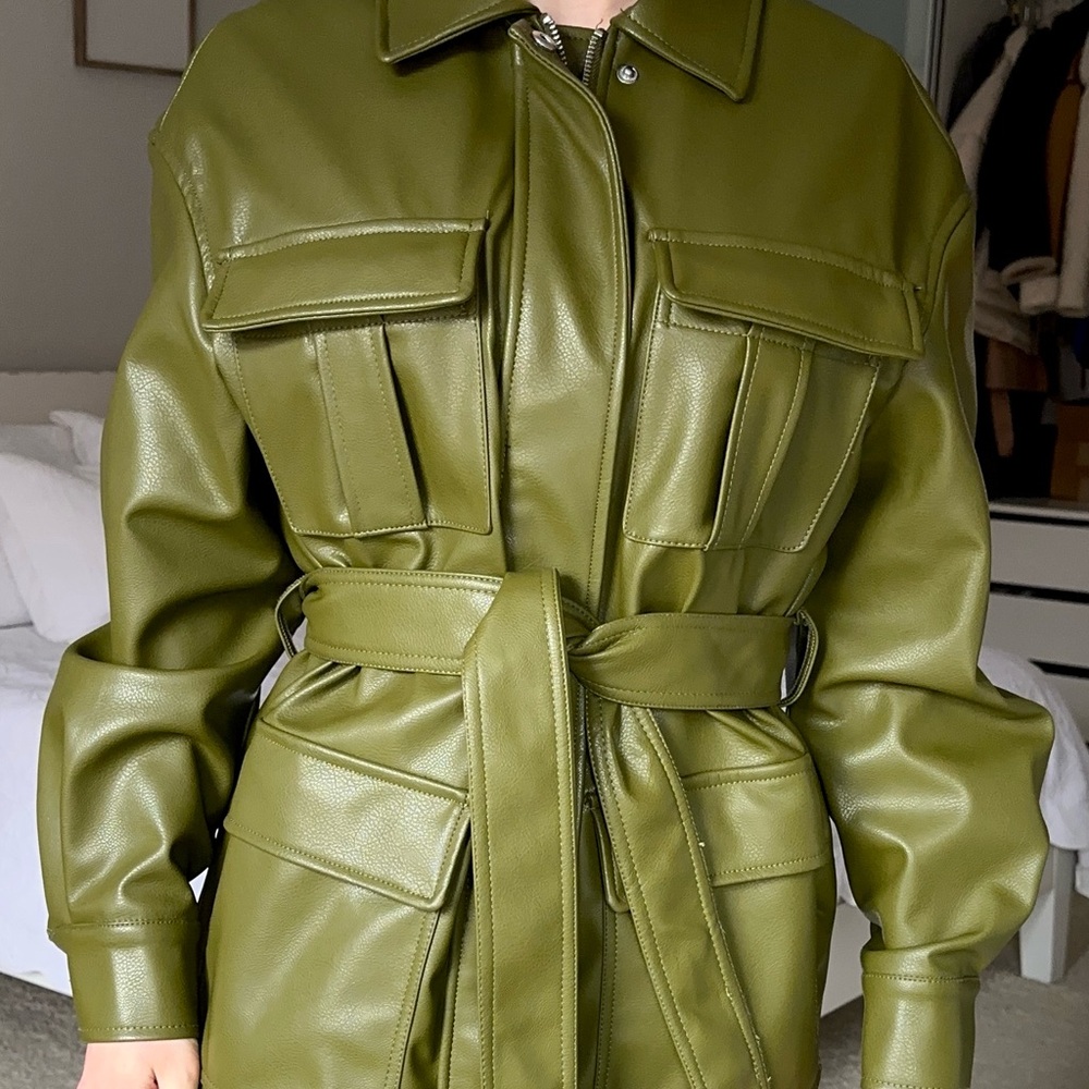 H&M faux leather jacket
